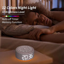 Upgraded 【3 in 1】 White Noise Sound Machine Alarm Clock Night Light with Double Alarms Backup Battery 30 Sleeping Sounds for Baby Kids Adults 32 Level Volume 5 Timers Memory Function 15 Wake Up Sounds by TinyTreasures Baby Boutique