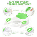 Potty Training Seat with Step Stool Ladder, SKYROKU Potty Training Toilet for Kids Boys Girls Toddlers - Comfortable Safe Potty Seat with Anti-Slip Pads Ladder Green by TinyTreasures Baby Boutique