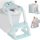 Potty Training Seat with Step Stool Ladder, Potty Training Toilet Seat with Soft Seat Splash Guard, Adjustable Height, 2 in 1 Potty Seats for Toddlers Kids Boys Girls by TinyTreasures Baby Boutique