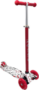 Maxi Scooter for Kids Ages 6-12 Lean-to-Steer 3 Wheel Scooter for Kids Ages 6-12 PU Light-Up Wheels Kids Scooter Adjustable Height Light Weight Aluminum Scooters T-Bar Colorful Design Printed by TinyTreasures Baby Boutique