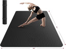 HAPBEAR Extra Large Yoga Mat - 72"x48"/78"x54", 1/4" & 1/3" Thick, Non-Slip, Durable, Eco-Friendly, Wide Exercise Mat for Home Workouts, Yoga, Pilates, Stretching, Meditation (Barefoot Exercise) by TinyTreasures Baby Boutique