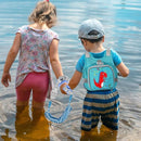 Toddler Harness Leash + Anti Lost Wrist Link, Accmor Dinosaur Baby Harnesses with Kids Leashes for Boys, Cute Child Walking Anti-Lost Holder Bracelet Strap Tether for Outdoor Keep Kid Close (Blue) by TinyTreasures Baby Boutique