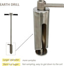 INTBUYING 40’’ Soil Sampler Probe Soil Test Probe with 9.8’’Sample Ejector and Foot Pedal T Rubber Handle Stainless Steel 2.7'' Dia for Soil Sampling Lawn Garden Farm by GreenHaven Gardens