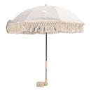 Baby Outdoor Parasols, Baby Stroller Parasol Umbrella with Adjustable Clamp, Toddler Parasol for Trolley Wheelchair Beach Chair, Outdoor Activities (Beige with by TinyTreasures Baby Boutique