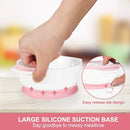 MR. CHOU Suction Baby Bowls with Leakproof Tempered Glass Lids for Babies & Toddlers, Ceramic First Stage Infant Feeding Supplies with Handles, 100% Food Grade Snack Cotainer for Kids, Pink by TinyTreasures Baby Boutique