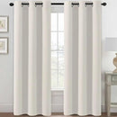 H.VERSAILTEX Room Darkening Curtains for Living Room Light Reducing Thermal Insulated Window Treatment Panels/Drapes Grommet Top 2 Panels (Ivory - 42 x 84 Inches) by CozyNest Decor