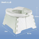 Jool Baby Portable Potty Training Chair with Travel Bag and 30 Liners, Foldable, Indoor/Outdoor Use, Camping (Sage) by TinyTreasures Baby Boutique