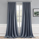 MIULEE Stone Blue Back Tab Blackout Curtains 120 Inch Long 2 Panels Set for Bedroom, Rod Pocket/Pinch Pleated Extra Long Thermal Insulated Living Room Darkening Light Blocking 10FT Drapes by TinyTreasures Baby Boutique