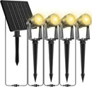 ZYAN Solar Landscape Spotlights Outdoor Waterproof IP65, Bright Solar Powered Garden Yard Spot Lights for Outside Plant, Tree, Pathway, Auto On/Off Wall Lights for Walkway, Lawn, Pool Areas-4 Pack by GreenHaven Gardens