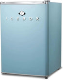 IBCR25SLT Compact, Energy Star Certified Small, Single Door Mini Fridge with Freezer Refrigerator, Large (2.5 cu ft), Slate Blue by CozyNest Decor