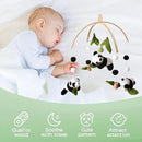 Baby Crib Mobile - Panda Mobile for Crib, Nursery Mobile Decor, Baby Bassinet Mobile Toy - Shower Set for Infant Bedroom Hanging Decoration, Gender Neutral Baby Gift by CozyNest Decor