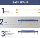Outvita 10x20ft Pop Up Canopy Tent, Outdoor Instant Shelter Folding Canopy with Carry Bag for Commercial Events, Party, Backyard BBQ, Camping Blue by GreenHaven Gardens