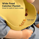 KeaBabies 2-Pack Silicone Baby Bibs for Eating - Sturdy Food-Grade Silicone Bibs for Babies Girl, Boy, Large Food Catcher, Clean & Put On Easily, Waterproof Toddler Feeding Essentials (Valiant) by TinyTreasures Baby Boutique