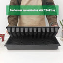 18Pcs 1020 Nursery Trays 10×20 Seedling Tray with Water Drainage Holes for Seeds Germination and Nursery 2.55" Deep (with Holes) by GreenHaven Gardens