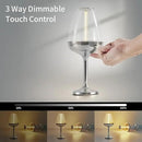 Romantic Cordless Table Lamp Adjustable - Table Lights 3 Modes (Light, Dark, Breathing), Touch Lamp, Battery Operated-IP65 Waterproof for Outdoor Patio/Restaurants/Home/Dinner by CozyNest Decor