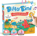 Ditty Bird Dinosaur Book for Toddlers | Realistic Dino Sound Book | Interactive T-Rex Board Books for Toddlers 1-3 | Sensory, Musical Books for Dino Lovers | Sturdy Nursery Rhyme Toys for Baby by TinyTreasures Baby Boutique