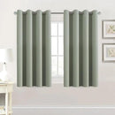 H.VERSAILTEX Premium Blackout Thermal Insulated Room Darkening Curtains for Bedroom/Living Room - Classic Grommet Top (2 Panels, Light Sage, 52 Inch by 54 Inch) by CozyNest Decor