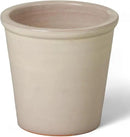 Emissary Round Stoneware Planter (Parent SKU 12012) (Cream, 8" D x 7" H) by CozyNest Decor