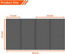Ultrawall 4 Pcs Metal Pegboard Wall Panels, Peg Boards for Garage Tool Storage