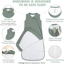 HAPIU Unisex Rayon Made from Bamboo Baby Sleep Sack TOG 1.0, 2-Way Zipper YKK, Wearable Blanket Baby by TinyTreasures Baby Boutique