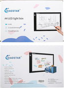 Light Box Drawing Pad, Tracing Board with Type-C Charge Cable and Brightness Adjustable for Artists, AnimationDrawing, Sketching, Animation, X-ray Viewing (A4) Not Rechargeable by TinyTreasures Baby Boutique