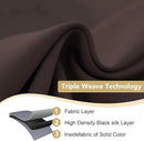 H.VERSAILTEX Brown Blackout Curtains 2 Panels Room Darkening Curtains Window Panel Drapes Kitchen Curtains- (Chocolate Brown Color)- 52 inch Wide by 84 inch Long Solid Pattern, Grommet Top by CozyNest Decor