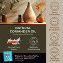 Gya Labs Coriander Essential Oil for Diffuser - 0.34 Fl Oz - 100% Pure Natural Coriander Oil for Skin, Aromatherapy, Skincare Massages & Candle Making Scent by CozyNest Decor