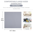 Baby Play Mat 48"x48" – Thick, Non-Slip Foam Mat for Babies and Toddlers. Foldable, Scrubbable, Odorless, and Soft, Ideal for Playpens, Crawling, and Indoor Playtime-Grey by TinyTreasures Baby Boutique