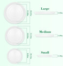 U0U 3 Size Round Stepping Stone Mold,10" 11.4" 12.6" Cement Molds for Concrete,White Plastic Concrete Molds for Casting Garden Pathmate Pavement Precast and Forms Walkway by GreenHaven Gardens