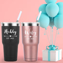 Mamihlap Hubby & Wifey Est 2025 Travel Mug 30oz Tumbler.Valentine’s Day Gifts.Anniversary Wedding Engagement Gifts.Gift for Couple Her Him Bridal Shower Husband Wife Newlywed Couple.(Black&Rose Gold) by TinyTreasures Baby Boutique