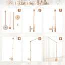 JETMHH Baby Crib Mobile Arm Holder - 36 Inch Large Version Safe Anti Slip Baby Mobile Hanger by TinyTreasures Baby Boutique