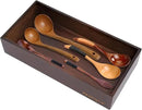 Bamboo Drawer Organizer - Kitchen Utensil Organizer Silverware Tray Cutlery Holder，Office Desk Supplies and Accessories,12 * 5.9 * 2.6,Nut-brown by CozyNest Decor