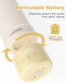Portable Baby Bottle Warmer for Travel – 17oz Cordless Milk Warmer with Detachable Battery, USB Rechargeable Breast Milk Warmer, Baby Bottle Heater for Home and On-The-Go Use by TinyTreasures Baby Boutique