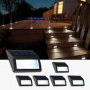 Solar Lights Outdoor, Waterproof Solar Powered Deck Step Lights for Patio Garden Backyard Garage Driveway Pathway Outside Wall Lighting (Cool White/6 Pack) by GreenHaven Gardens