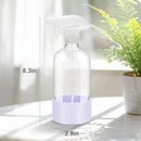 2 Pack Glass Spray Bottles with Silicone Sleeve, 16 oz Empty Refillable Containers with Adjustable Spray Nozzles, Spray Bottles for Hair, Cleaning Solutions and Plants Purple by GreenHaven Gardens