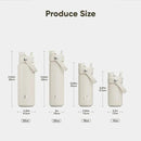 Insulated Water Bottle with Straw Stainless Steel Water Bottle, Leak-Proof, BPA-Free, Double Wall Vacuum Keeps Cold for 24 Hours for Sports, Travel, School (32 oz, Cream Moon) by CozyNest Decor