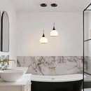 Pendant Light Fixtures Kitchen: 2 Pack Modern Black Island Light with Clear Glass - 6 Inch Mid Century Globe Kitchen Lighting Chandeliers Ceiling for Hallway Bar by CozyNest Decor