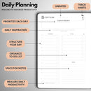 Undated Daily Planner – 3-Month A5 Productivity Organizer with Full Page Per Day, Hourly Schedule, Goal Setting, Habit Tracker, Weekly & Monthly Pages – Hardcover Time Management Notebook (Rose Gold) by TinyTreasures Baby Boutique