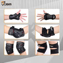 JBM Teenager Adult Bike Knee Pads and Elbow Pads with Wrist Guards Protective Gear Set for Biking, Riding, Cycling and Multi Sports Safety Scooter, Skateboard, Bicycle by TinyTreasures Baby Boutique
