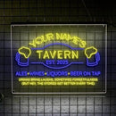 Custom Bar Neon Sign Beer Home Bar Lights Man Cave Acrylic Table LED Personalized Name Tavern Lighted Signs for Men Restaurant Coffee Workshop Garage Poker Signs Gifts by CozyNest Decor