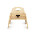 Foundations Simple Sitter 7” Low Wood Feeding Chairs, Wide No-Tip Base, Adjustable Safety Harness, Stackable Wood Toddler Chairs with Food Service Grade Finish, 2 Pack by TinyTreasures Baby Boutique