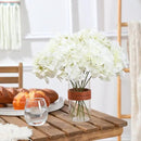 Tifuly Hydrangea Artificial Flowers with Stems 12pcs Fake Hydrangea Silk Flowers Faux Hydrangea Flowers Heads for Wedding Centerpiece Home Party Baby Shower Decor（Off White） by CozyNest Decor