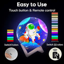 HOLA Paint Your Own Moon Lamp Kit, 2025 Update USB Rechargeable Remote Control, DIY Arts Supplies and Crafts Kit, Ages 6 7 8 9 10 11 12 13 Year Old Girls Boys Kids Birthday Gifts by TinyTreasures Baby Boutique