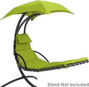 Weatherproof Replacement Cushion Pad and Umbrella for Hanging Lounge Chair Outdoor Chaise Hanging Hammock Chair - Long-Lasting, Fade-Resistant, Quick-Dry, Outdoor Lounge Replacement Set (Green) by GreenHaven Gardens