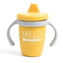 Sippy Cup by Bella Tunno, Silicone Training Cup with Transition Handles for Infants, Toddlers & Kids, Babies 6-12 Months & Toddlers 1-3 Years, Boys & Girls, Hello Sunshine, 8 oz by TinyTreasures Baby Boutique