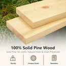 Habudda Floating Shelves for Wall, Solid Pine Wood Shelf for Bathroom Bedroom Kitchen, Rustic Room Decor, Wall Mounted, 30 Inches Long, Set of 2, Natural by CozyNest Decor