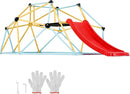 VEVOR Climbing Dome, 8FT Geometric Dome Climber with Slide, Jungle Gym Supports 600LBS and Easy Assembly for Kids 3 to 9 Years Old, with Climbing Grip, Outdoor and Indoor Play Equipment for Kids by TinyTreasures Baby Boutique
