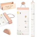 Growth Chart for Wall 7 Ft Height Chart with Keepsake Box & Hook Waterproof Canvas Measure Wall Ruler Removable Neutral Nursery Wall Decor for Baby Kids Toddlers by TinyTreasures Baby Boutique