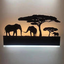 LED Wall Sconce Lamp Indoor Wall Mounted Light Up and Down Rustic Wall Light Animal Wall Lamp for Farmhouse Living Room Bedroom Cabinet Porch, 12W (Elephant) by CozyNest Decor