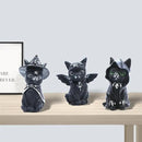 4PCS Set Cats Garden Decor Cat Gnome Statues for Outdoor Halloween Cat Figurine Cat Lover Idea Cute Cat homedecor Waterproof Figurines Lawn Ornaments by GreenHaven Gardens